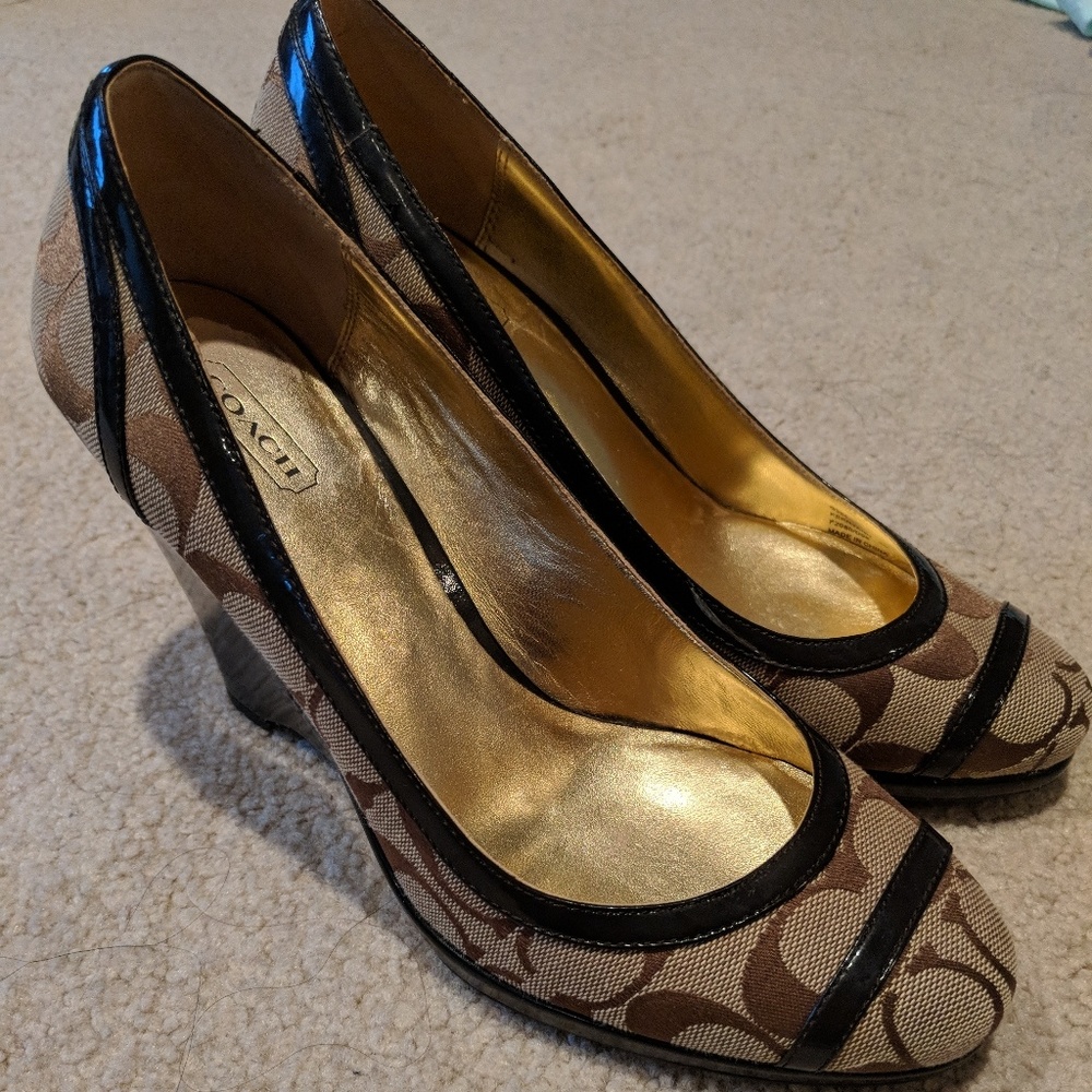 Coach Tawny Wedge Shoes